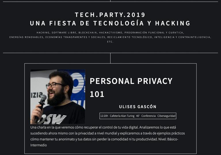 Banner promocional de la charla